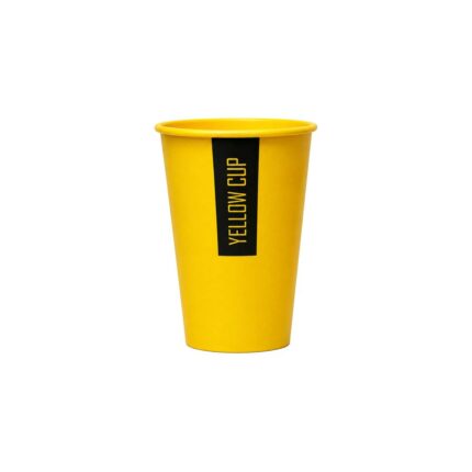 Стакан бум.цвет 340мл "Yellow Cup" 50шт/1000
